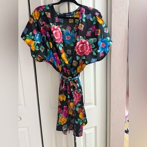 Vintage Sleep Solutions Nighty Robe With Belt Made in the USA Size L